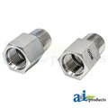 A & I Products Straight Solid Male NPT X Female ORB Adapter, 2 pack 3.75" x4" x2" A-43A13